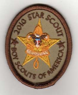 BSA 2010 Star Boy Scout Rank Patch, Mint, NEW  