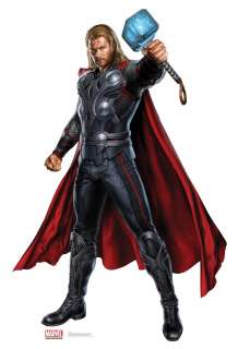 AVENGERS 2012 MOVIE THOR LIFESIZE STANDEE STAND UP LICENSED 1188 