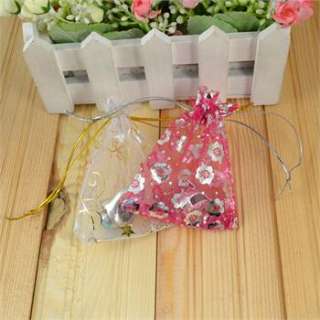   LOT 100 PCS MIXED COLOR WEDDING SILK JEWELRY ORGANZA POUCH GIFT BAG1