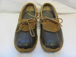 Vintage LL Bean Maine Hunting Shoe Rubber Moc Men sz 9 Duck Shoe 
