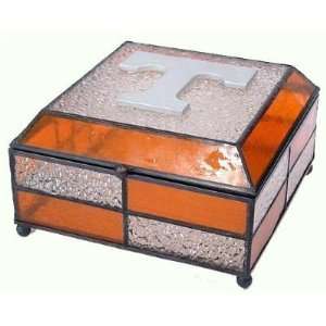  Tennessee Volunteers Stained Glass Jewelry Box