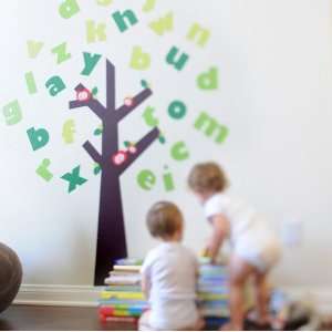  Tree of Knowledge Alphabet Fabric Wall Decals