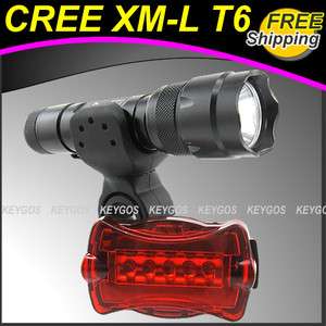 1000Lm CREE XM L T6 LED Bike Bicycle Light Flashlight Torch Front Rear 