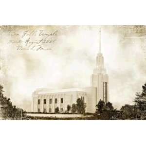 Twin Falls Temple Plaque
