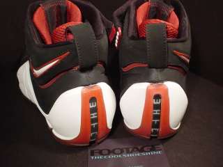 2006 Nike Zoom LEBRON JAMES IV 4 BLACK WHITE CRIMSON RED SILVER Sz 8.5 