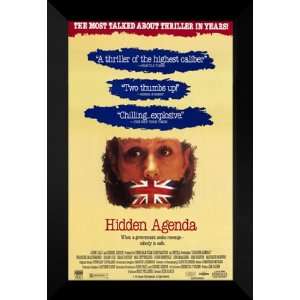  Hidden Agenda 27x40 FRAMED Movie Poster   Style B 1990 