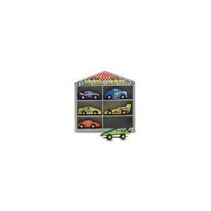  Wooden Handpainted Race Cars Play Set: Toys & Games