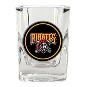  Pittsburgh Pirates Square Shot Glass   2 oz. Sports 