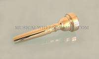 Trumpet Mouthpiece # 5C  Gold Plated   Brand New  