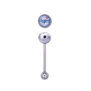 Los Angeles Dodgers 316L Surgical Steel Belly Ring   14G   5/8 Inch 