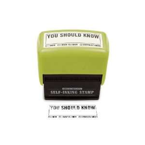   Should Know Self inking Office Stamp By Knock Knock: Office Products