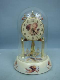Waltham 9 1/2 Anniversary Dome Clock   Angel Theme  