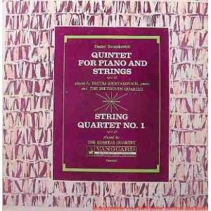  Shostakovich 1.) Quintet for Piano and Strings, 2.) String 