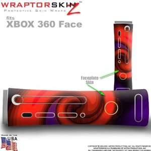   Red Skin by WraptorSkinz TM fits Original XBOX 360 Factory Faceplates