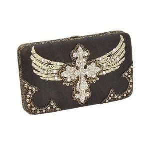 Fashion Cross Wing Western Wallet  BROWN: Everything Else