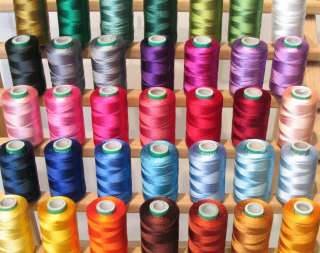 NEW 40 LARGE EMBROIDERY THREADS Country SET for Brother  