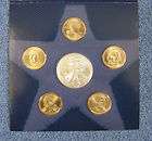 2007 Burnished Uncirculated Dollar Coin Set (6 dollars)