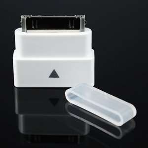  White Dock Extender 30 Pin Converter for iPhone 4, iPod 