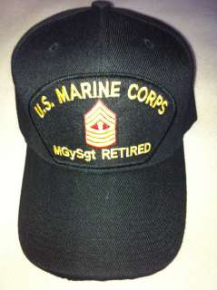 MARINE CORPS MGySgt RETIRED Military Ball Cap  