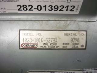 GAST 1023 101Q G272X Compressor Vacuum Pump  