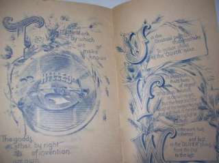 ANTIQUE BOOKLET OLIVER CHILLED PLOW WORKS 1889 ALPHABET  