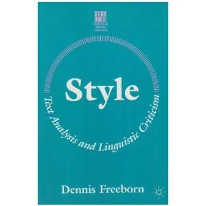  Style (Studies in English Language) (9780333468777 