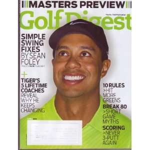  GOLF DIGEST Magazine (Apr 2011) Masters Preview Sports 