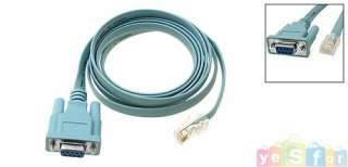 New 5FT Cisco Blue Console Rollover Cable DB9 To RJ45  
