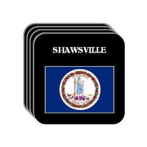  US State Flag   SHAWSVILLE, Virginia (VA) Set of 4 Mini 