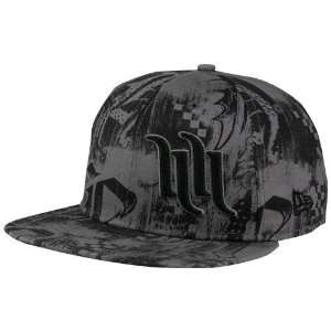  Hart and Huntington Gray Fly Boy Fitted Hat Sports 
