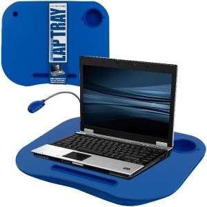 Laptop Buddy Blue Desk w/ Removable Light & Cup Holder  