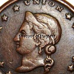 OLD US CIVIL WAR TOKEN! 1863 UNION FANTASTIC COIN!  