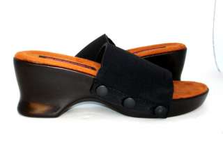 Lexees Sandal Shoe in Brown/ Black High Heel  