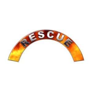  Rescue Real Fire Firefighter Fire Helmet Arcs / Rocker Decals 