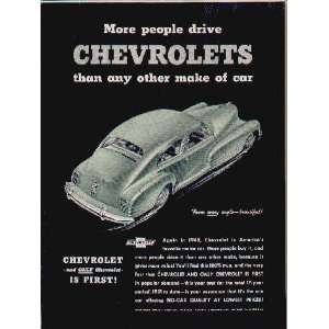   CHEVROLETS than any other make of car  1948 CHEVROLET Ad, A2570