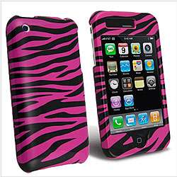 Pink Zebra Snap on Case for Apple iPhone 3G  