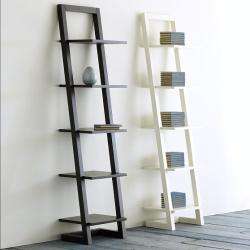 White 5 tier Ladder Book Shelf  