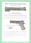 Colt 1911 .22 Conversion 1967 Instr Manual R
