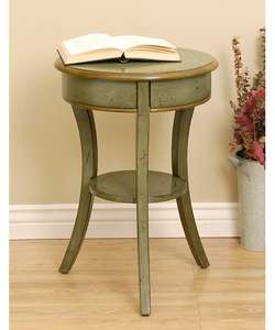 Hand painted 3 leg Round Accent Table  Overstock