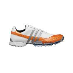Adidas Mens Powerband 3.0 White/ Orange Golf Shoes  Overstock