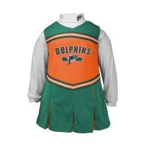  Miami Dolphins Youth Cheerleader Outfit, Size= Large 
