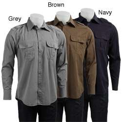Cockpit Mens Military style Shirt  Overstock