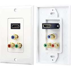 PylePro HDMI and RGB Jack Wall Plate  Overstock