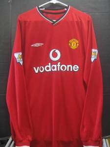 Authentic Umbro 2000 Manchester United L/S JERSEY XL  