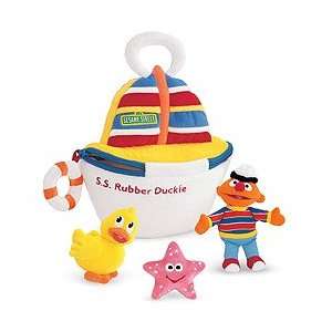  Sesame Street S.S. Rubber Duckie Playset 8.5 inch: Toys 