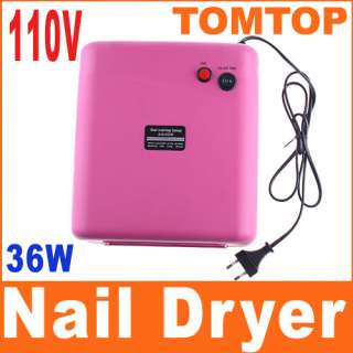 36W 110V / 220V Nail Art UV Lamp Gel Curing Tube Light Dryer  