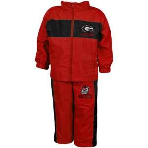  Georgia Bulldogs Infant Red Playbook Full Zip Jacket 