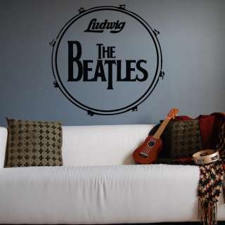 The Beatles Bass Drum Wall Decal  