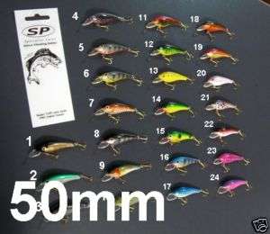 3x 50mm BREAM BASS TROUT LURE for spin fishing rod,reel  