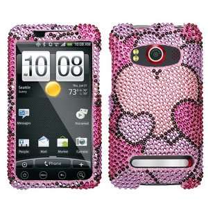   Protector Case for HTC EVO 4G, Cloud Hearts Full Diamond: Electronics
